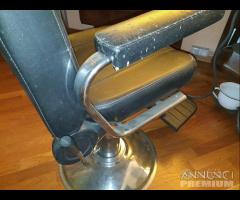 Sedia - Poltrona Da Barbiere Storica - Antica - 10