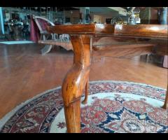 Tavolino Tondo In Legno Restaurato