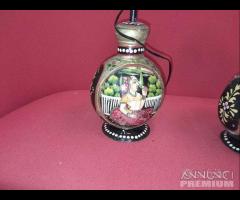 3 Lampade Decorate In Latta