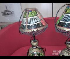 3 Lampade Decorate In Latta