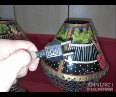 3 Lampade Decorate In Latta - 8