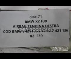 BMW X2 F39 airbag tendina destra 000171