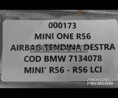 MINI ONE R56 airbag tendina destra 000173