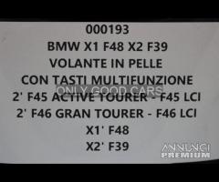 BMW F48 F39 F45 F46 volante in pelle 000193
