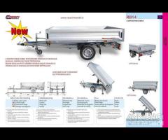 Rimorchio Cresci RB14 Ribalabile idraulico manuale