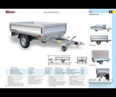 Rimorchio Carrello A7 750Kg Cresci rimorchi nuovo
