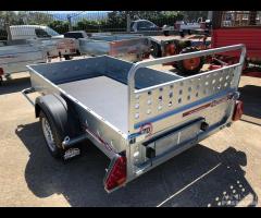 Rimorchio Pianale con sponde Cresci PT6C 750Kg - 11