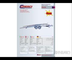 Rimorchi trasp cose veicoli con rampe CRESCI PA30
