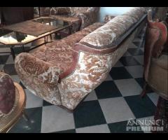 Salottino Vintage In Velluto 2 Poltrone + Divano - 7