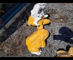 Tartarughe + Rana In Pietra Da Esterno - Giardino - 6