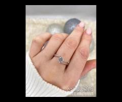 Anello solitario valentino con diamante 0,58 g vvs