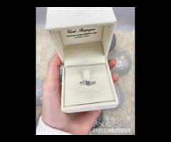Anello solitario valentino con diamante 0,58 g vvs