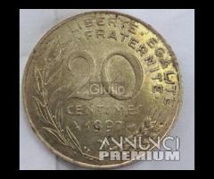 Moneta Francese 20 Centesimi Marianne 1997 Acquist