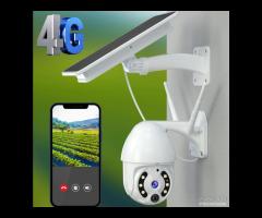 TELECAMERA 4G/WIFI SOLARE MOTORIZZATA PTZ IP 1080P