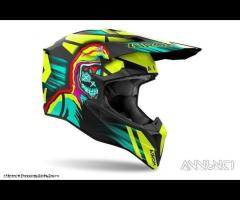 AIROH Casco Cross Wraaap - Cyber - Yellow - 10