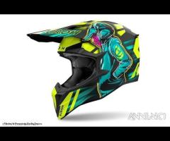 AIROH Casco Cross Wraaap - Cyber - Yellow - 11