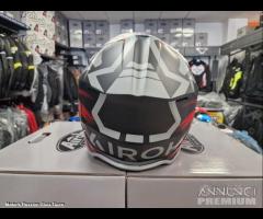 AIROH Casco Cross Wraaap - Cyber - Red