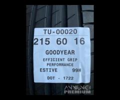 4 PNEUMATICI 215/60 R16 GOODYEAR ESTIVE SEMINUOVE - 7
