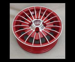 Cerchi grifo 12 pollici 4x98 ROSSO fiat 126