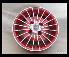 Cerchi grifo 12 pollici 4x98 ROSSO fiat 126 - 11