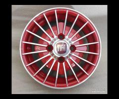 Cerchi grifo 12 pollici 4x98 ROSSO fiat 126 - 13