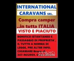RITIRIAMO CAMPER INTERNATIONALCARAVANS srl