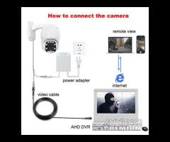 Telecamera cavo bnc 8 led 2mpx interna esterna F