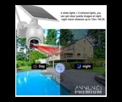 Telecamera 4g/wifi solare motorizzata ptz 1080p F - 6