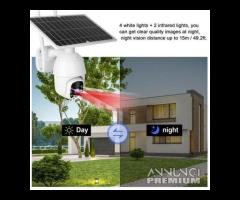 Telecamera 4g/wifi solare motorizzata ptz 1080p F - 8