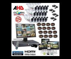 Kit videosorveglianza AHD 16 canali 1080p FULL-HD