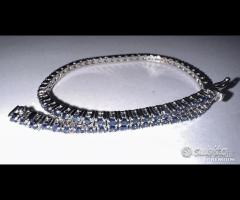 BRACCIALE TENNIS ORO 18kt. CON ZAFFIRI NATURALI