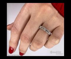FEDINA ORO 18kt. CON 5 DIAMANTI NATURALI PRINCESS