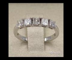 FEDINA ORO 18kt. CON 5 DIAMANTI NATURALI PRINCESS