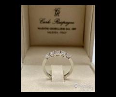 FEDINA ORO 18kt. CON 5 DIAMANTI NATURALI PRINCESS