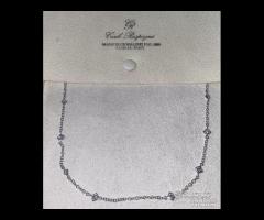 COLLANA IN ORO BIANCO 18kt. CON DIAMANTI NATURALI