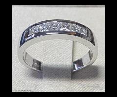 ANELLO FEDINA ORO 18kt. CON DIAMANTI PRINCESS