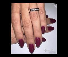 ANELLO FEDINA ORO 18kt. CON DIAMANTI PRINCESS