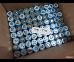 80 BATTERIE 18650 STOCK LITIO LG 2600-2700 mah
