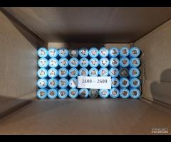 50 BATTERIE IN STOCK 18650 LITIO LG 2400-2600 mah