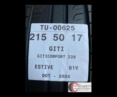 4 PNEUMATICI 215/50 R17 GITI ESTIVE KM0 - 9