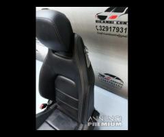 SEDIA ANTERIORE SINISTRO IN PELLE NERA MERCEDES W2 - 10