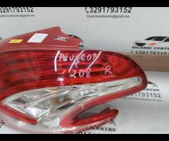 FANALE STOP POSTERIORE DX 2012 PEUGEOT 208 BERLINA - 8