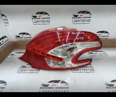 FANALE STOP POSTERIORE DX 2012 PEUGEOT 208 BERLINA - 10