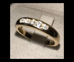 ANELLO MARCA “DAMIANI†ORO GIALLO 18kt. E DIAM
