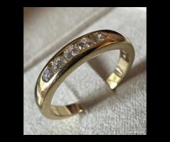 ANELLO MARCA “DAMIANI†ORO GIALLO 18kt. E DIAM