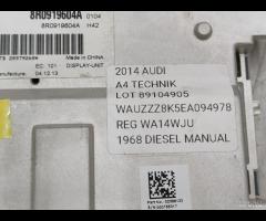 DISPLAY SCHERMO NAVIGAZIONE AUDI A4 2014 8R0919604 - 16