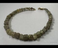BRACCIALE DIAMANTI GREZZI NATURALI E CHIUSURA ORO