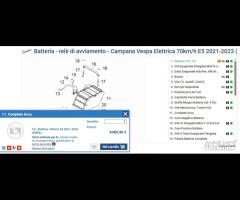 Batteria Piaggio Vespa Elettrica 70 Km/h E5