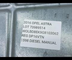 CENTRALINA MOTORE ECU OPEL ASTRA 2016 81KW/110CV 5 - 19