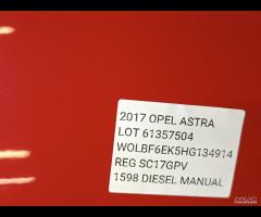 PORTA PORTIERA POSTERIORE SINISTRA SX OPEL ASTRA K - 8